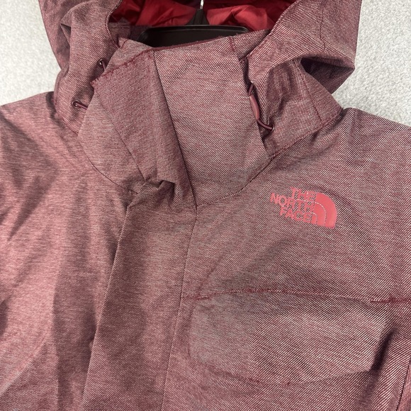 The North Face Jacket Womens Small Red Hooded Softshell Rain Coat Ski NF0A2TJL - Picture 2 of 13